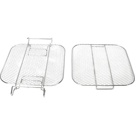 Fryer Rack 2 Layer Stainless Steel Dishwasher Safe Fryer Grilling Rack for AG301 AG302 AG400 (1/5)
