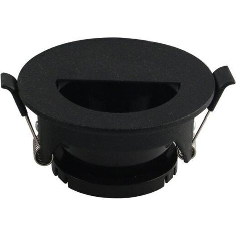 Support Spot Aluminium GU10 LED Demi-Rond Orientable ø83 mm - Noir - SILUMEN (1/5)