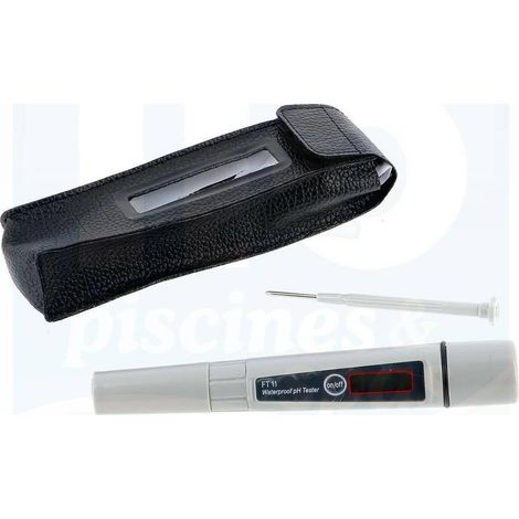 Testeur Electronique pH Eco avec Etui - Portable et Pratique - Mesure Précise Piscines et Eau - D-Work