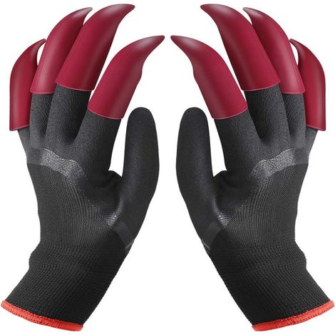 Filiyano-Gants de jardinage à griffes, gants de jardinage imperméables (1/4)