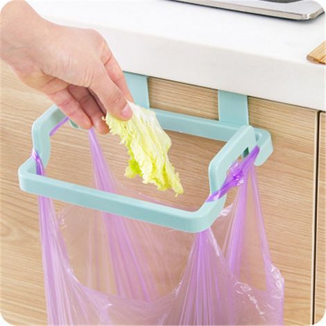 Support de sac poubelle 4 pièces pour porte de cuisine - égouttoir portable pour porte de placard - usage domestique (1/3)