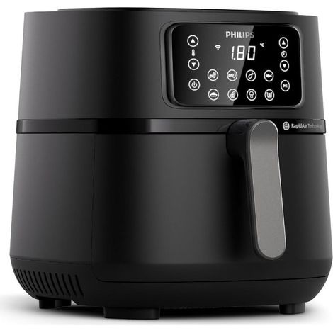Philips Airfryer Serie 5000 Con Funzione Vapore NA543/00 7,2L 2000W 12 Programmi Nero/Champagne