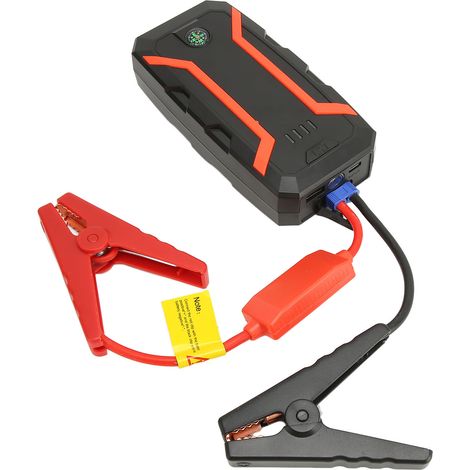 Démarreur de voiture étanche pour camions et véhicules, courant maximal de 1500 A, batterie de 12000 mAh, 3 modes d'éclairage LED, avec boussole et éclairage LED. (1/4)