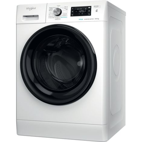Whirlpool FFWDB 864349 BV EE lavadora-secadora Independiente Carga frontal Blanco D (1/5)