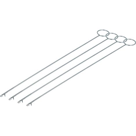 vhbw 4x Volteador de costura con enganche Aguja de arrastre extra larga (26,5 cm), metal (1/5)