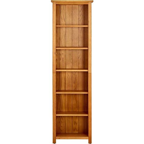 Maison Exclusive - Bücherregal 6 Fächer 52x22x180 cm Massivholz E (1/5)