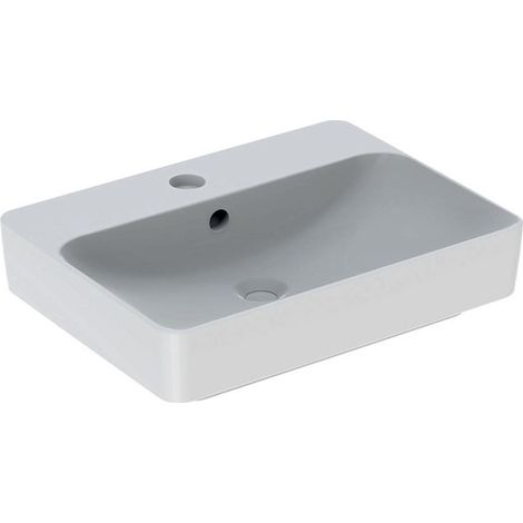 Lavabo VariForm rectangulaire 600x450mm avec trou pour robinetavec trop plein blanc KT