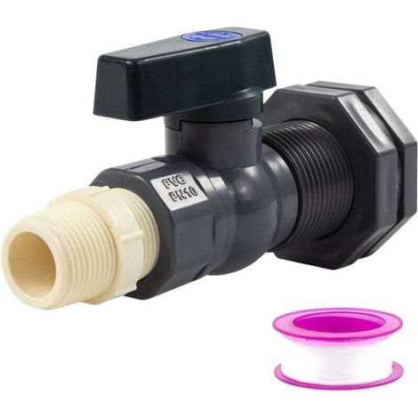 Réservoir Eau avec Vanne Commutation PVC 6 Points 3 4 Pouces pour Piscine et Aquaculture (1/4)