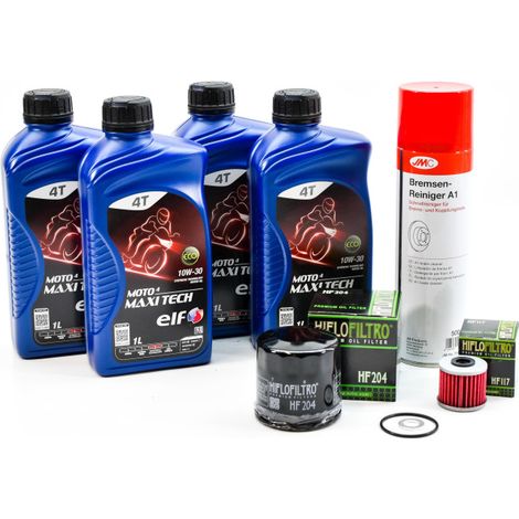 Kit Entretien Vidange Standard pour HONDA FORZA 750 de 2021 à 2024 - ELF MOTO 4 MAXI TECH 10w30 4L
