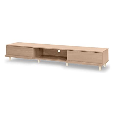 Iris Ohyama, Mobile TV/TV da banco/Mobile TV/Mobile TV con ripiano/Mobile TV in legno/mobili tv, TV : 73 pollici, Ufficio, Casa, TV cabinet/shelf, BAB-180A, Marrone chiaro