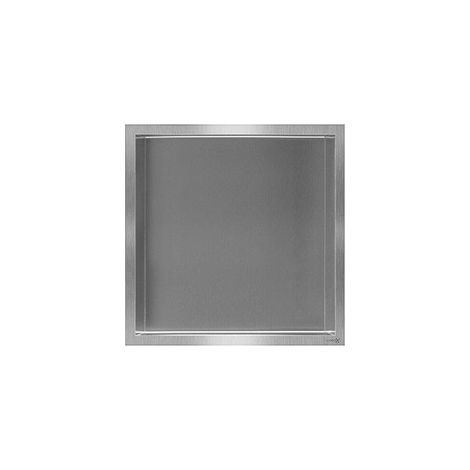 Looox box niche encastrable 30x30x7 cm inox box