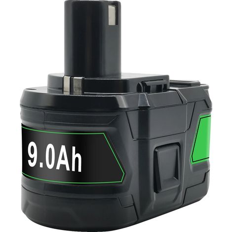 Remplacement de batterie, capacité 9000mAh, tension 18V, compatible avec Ryobi, 1PCS 9.0 (1/2)