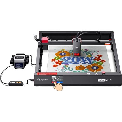 Graveur Laser, Contrôle Tactile, Compatibilité avec Divers Matériaux, 22W 40X40 (1/2)