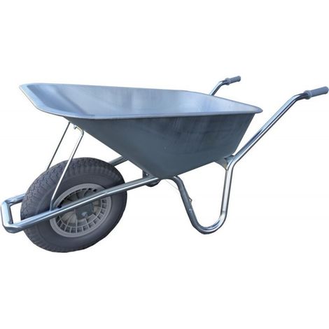 carretilla 90 Ltr galvanizadomit rueda hinchable