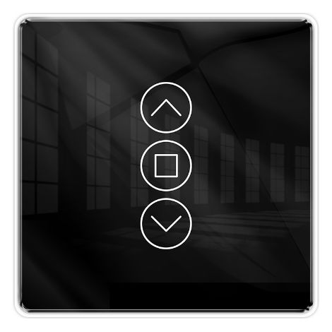 2.5D WiFi switch for Venetian blinds, with glass touch panel, compatible with both Venetian blinds and roller blinds. (1/5)