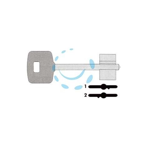 CHIAVE DOPPIA MAPPA 00101 - 00101002 SX (tipo silca CSCP)