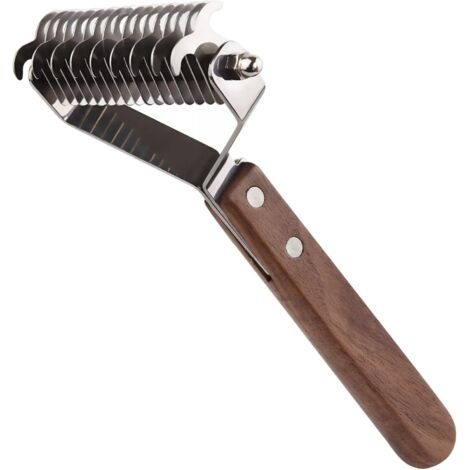 HOXILEELEO - Brosse pour chien, brosse pour chat, brosse pour poils d'animaux, brosse de toilettage, brosse pour chats à poils longs et courts (1/5)