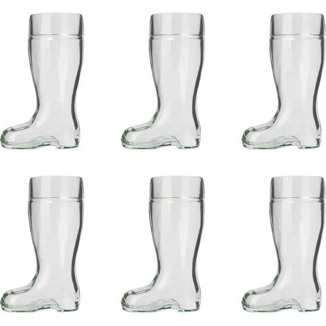 Biergläser, Bierstiefel 6er Set - 0,5 Liter