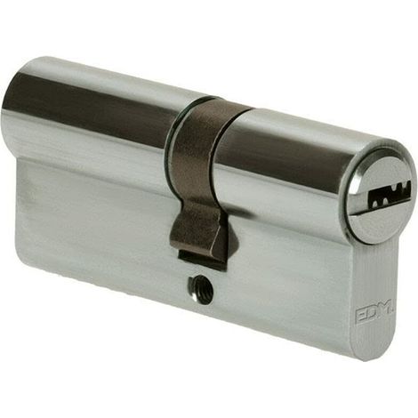 Cilindro in nichel da 70 mm (40+30 mm) camma lunga R15 con 5 chiavi di sicurezza incluse EDM (1/3)
