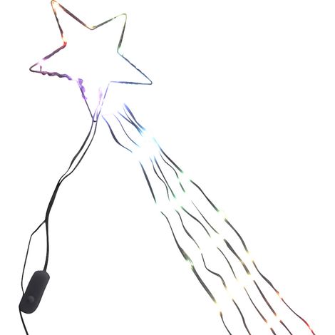 Étoile filante lumineuse 85 LED multicolore avec télécommande 165 cm (1/5)
