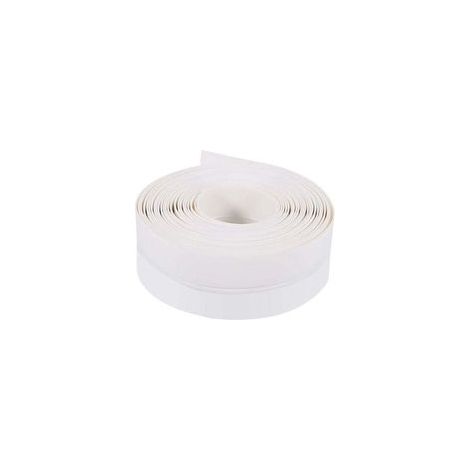 Tira de sellado adhesiva de caucho de silicona para puertas y ventanas, 3,5 cm de ancho, impermeable, resistente al viento, al polvo y al sonido, 5 m (blanca)