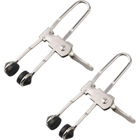 Clip ressort 2 pièces acier ressort, pour plafond et éclairage (1/5)