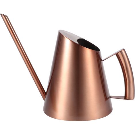 Haushaltsgießkanne aus Edelstahl, Blumentopf, Pflanzgefäß, Gießkanne BronzeM