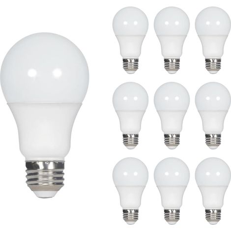 Couleur: Chaud Ampoules LED culot E27 équivalent A60 806 Lumen 3000K Ouverture du faisceau lumineux 200° 10pcs 60W 9W Blanc (1/5)