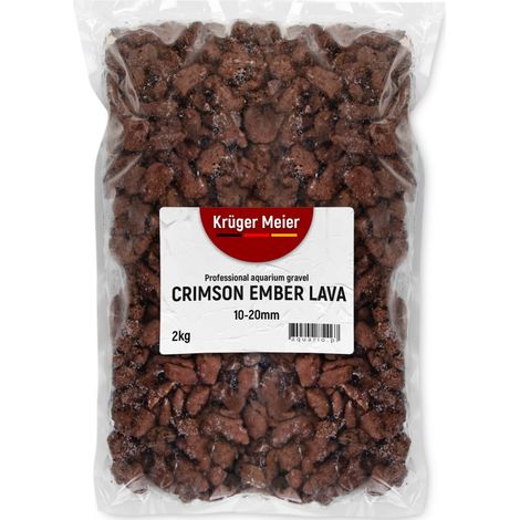 Kruger Meier Crimson Ember Lava 10-20 mm - Substrato con texture lavica 2 kg (1/5)