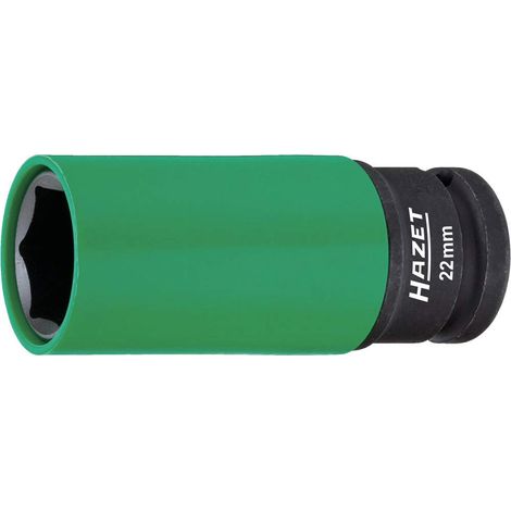 Hazet 903Slg-22 Inserto Chiave a Bussola per Avvitatori ad Impulso Esagonale, Nero, Attacco Quadro, Cavo, 12.5 mm 1/2 di Pollice (1/5)