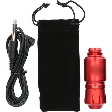 Stylo Tatoueur Professionnel Mini Liner Shader - Moteur Puissant - Interface RCA Rouge (1/5)