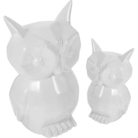 décoratifs en céramique lot de 2 style nordique blancs