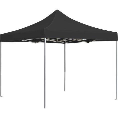Profi-Partyzelt Faltbar Aluminium 2x2 m Anthrazit