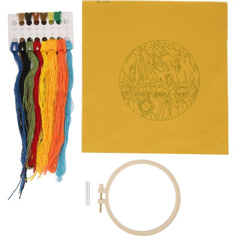 Printed Embroidery 2 Popular Patterns Classic Fashion Beautiful Embroidery Kits for Home Decoration GiftTo Van Gogh (1/5)