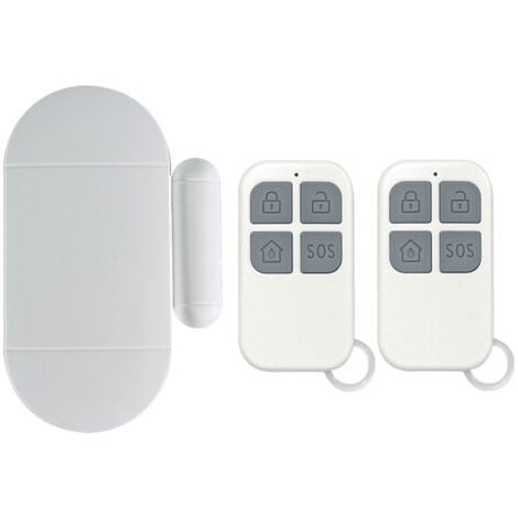 Alarme de porte, détecteur d'ouverture de porte avec alarme puissante de 130 dB, alarme magnétique de porte et fenêtre sans fil pour portes, fenêtres et armoires, maison, bureau (1/5)