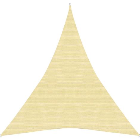Vela ombreggiante 160 g/m² beige 4 x 5 x 5 m HDPE 020008983