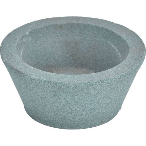 Meule - Carbure De Silicium Vert - Pour Meulage Alliages Durs Verre Optique Céramique - 75 X 32 X 20 Mm - 1 Pièce (1/5)
