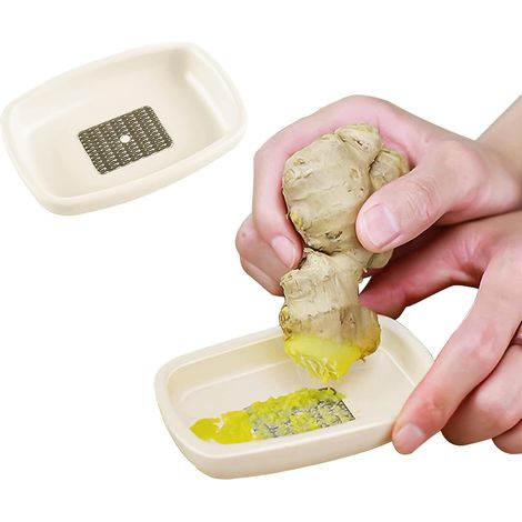 Presse-Ail - Acier Inoxydable Anti-Rouille - Pour Ail Gingembre Oignon Citron Fromage Légumes - 10 x 7 cm - Usage Cuisine Maison Bébé - 1 Pièce (1/5)
