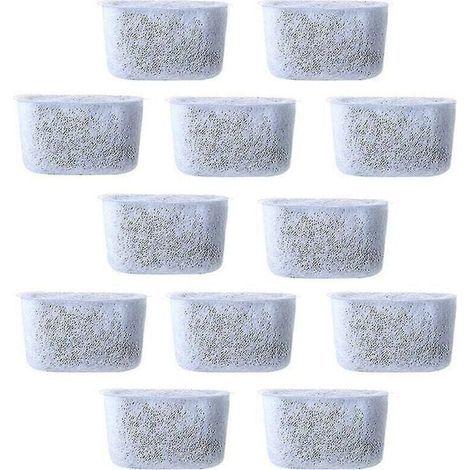 12pcs Filtres à eau à charbon de rechange Filtre non tissé pour cafetières (1/5)