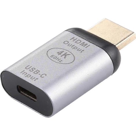 Adaptateur convertisseur USB 3.1 Type-C femelle vers HDMI mâle AW szsh65 4K 60 Hz pour Chromebooks et Pixel (1/5)