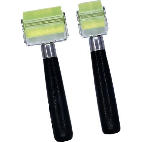 Confezione da 2 rulli per isolamento acustico auto, rullo di pressione da 3 cm, rullo di colla da 5 cm, rullo per cucire, rotolo di carta da parati, rullo in silicone per carta da parati. (1/5)