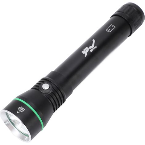 Lampe torche de plongée sous-marine LED P50 ultra-lumineuse à 5 modes, étanche IPX8, idéale pour la plongée en apnée. (1/5)