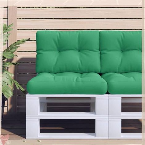 360650 Coussins de palette lot de 2 vert tissu (1/5)
