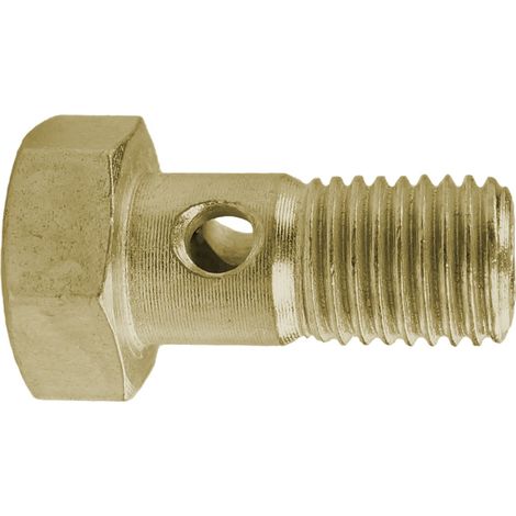Reidl DIN 7643 Hohlschrauben für Ringstutzen 12x24mm Stahl verzinkt gelb Außensechskant (1/3)