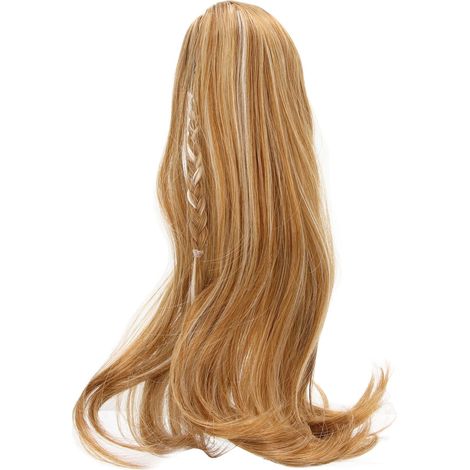 Perruque Bouclée Longue pour Poupée BJD en Soie Haute Température, Frange et Couleur Lin (1/5)