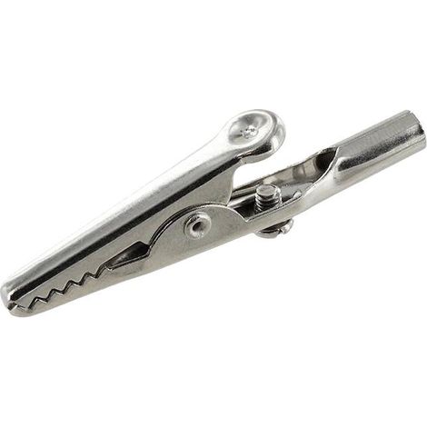 econ connect AK40M Pince crocodile argent Plage de serrage max.: 10 mm 1 pc(s) Bulk (1/2)