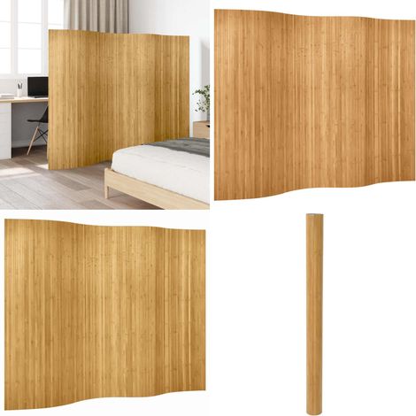 Raumteiler Bambus Natur 250x165 cm - Bambus Raumteiler - Raumtrenner - Sicht Schutz - Wohnzimmer Dekoration - Schlafzimmer Dekoration - Home & Living (1/5)