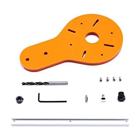 Gabarit de coupe circulaire pour défonceuse à bois électrique Coupe-bois Travail du bois Fraise Cercle Groove Accessoires Outil (A : 1-70 cm) (1/5)