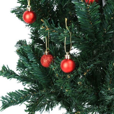 Déco de Noël Rouge Lot de 24 Boules de Sapin Suspendues pour Sapin, Fête, Maison, Ornements de Guirlande (1/3)