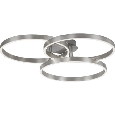 PAUL NEUHAUS Plafonnier LED 6233-55 acier, 48 W, 5000 lm, CCT
